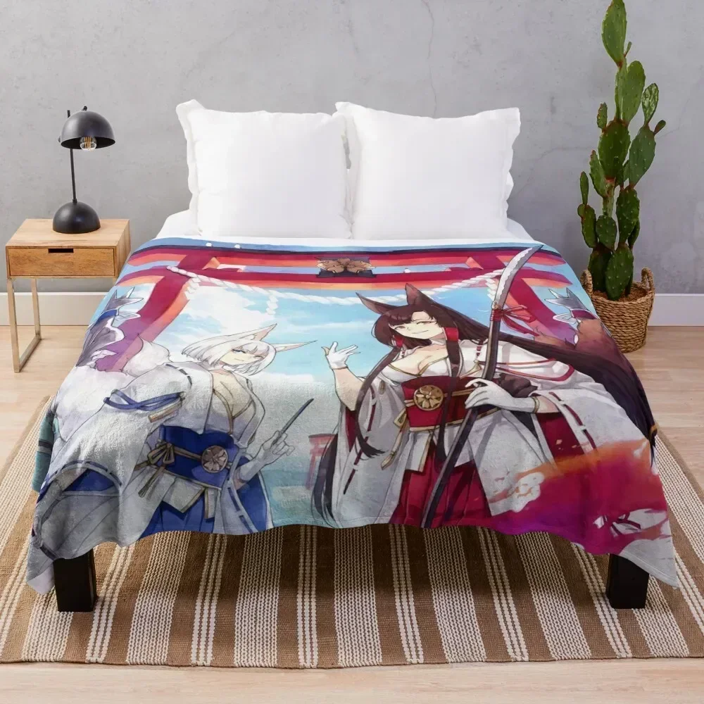 

Akagi and Kaga Throw Blanket Warm Comfortable Blanket Gift for Parents Friends