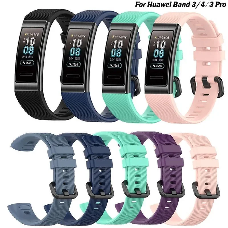 Soft Silicone Strap For Huawei Band 3 Pro 4 Pro Smart Watch Bracelet Correa For Huawei Band 3 TER-B09/TER-B29S Loop Wrist Band