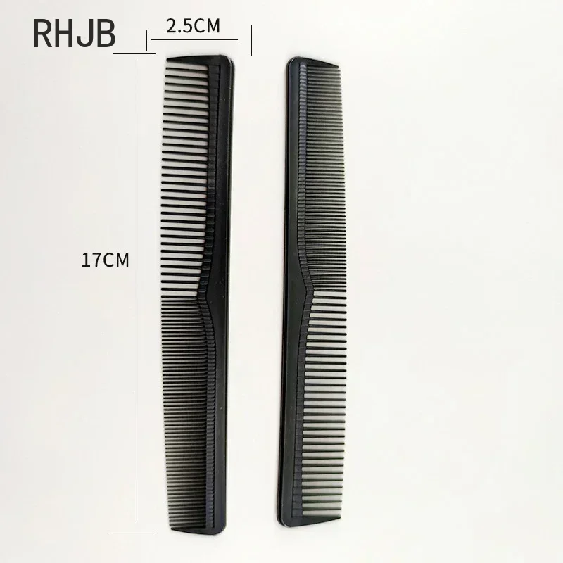 5 /10 Pieces Fine Cutting Wide Tooth Hair Barber Carbon Fiber Salon Hairdressing Comb Heat Resistant Styling Grooming Comb