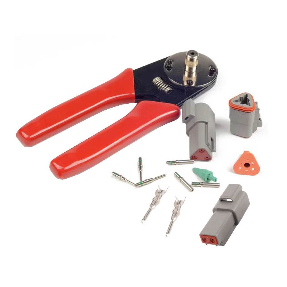 

343PCS 12 Kits DT Automotive Connector Kit with Crimping Pliers 2 3 4 6 8 12 Pin Connectors Automotive Electrical Connectors