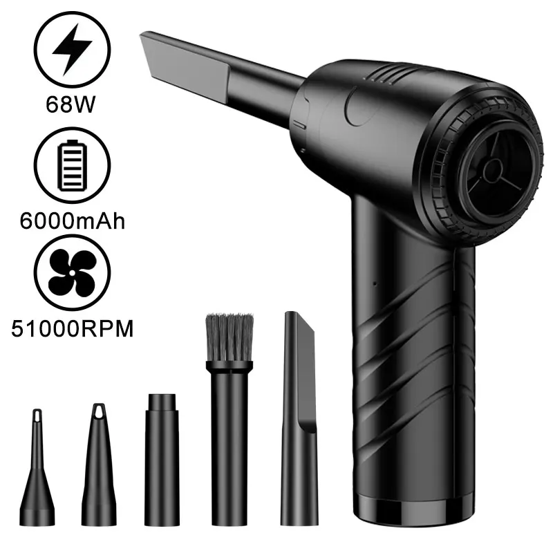 TISHIRC منفاخ الهواء اللاسلكي منفضة الهواء منظف لوحة المفاتيح آلة التنظيف الكمبيوتر المحمول طقم تنظيف منفضة الهواء الكهربائية