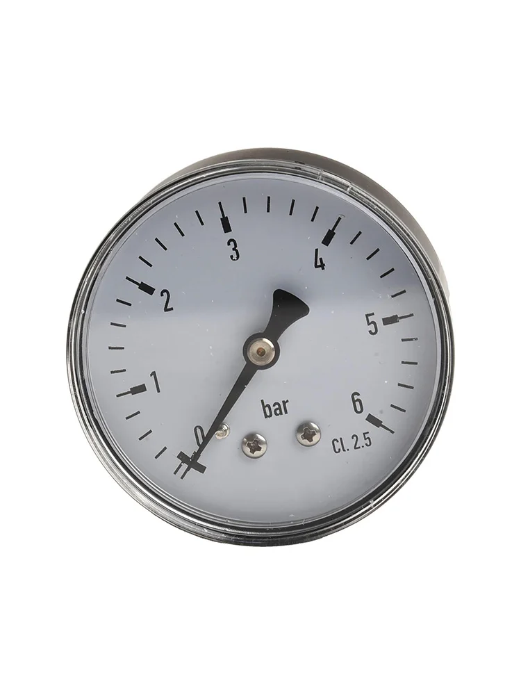 0-6 Bar Gauge Pressure Gauge Essential Tool For Technicians Robust Materials Stable Connection Versatile Application