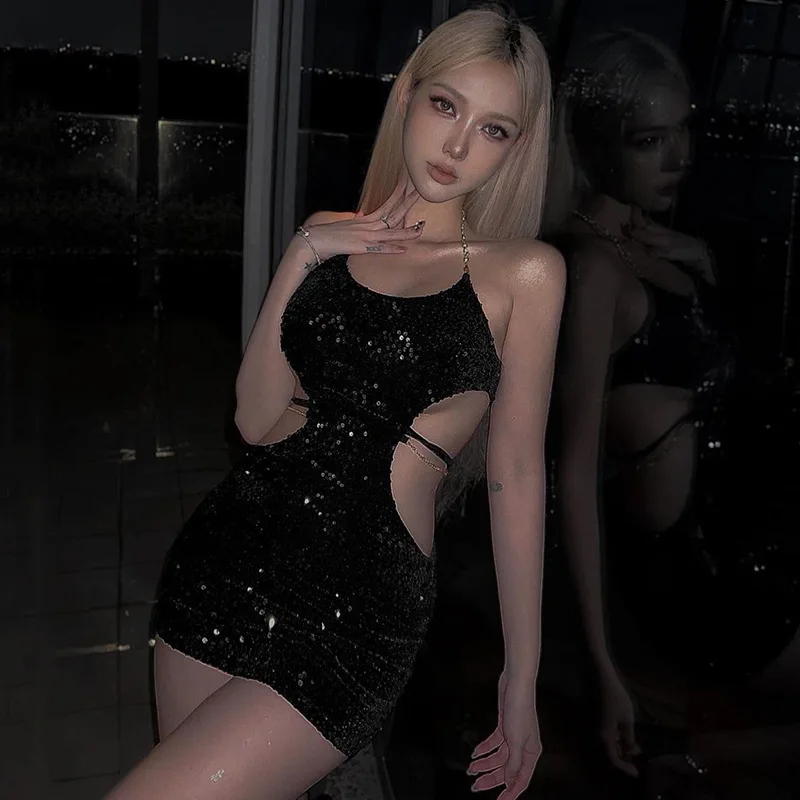 2026 Summer New Women's Clothing Niche Halter Suspender Skirt Neck Slim Sexy Dress Vestido Plus Size 9XL 8XL 7XL 6XL XXXXXL