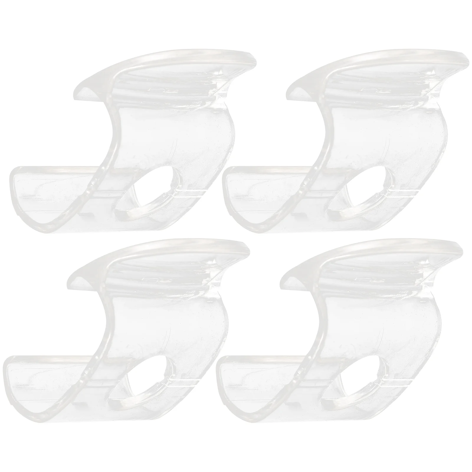 4 Pcs Venetian Blind Clip Window Shade Pulls Clips for Valance Cordless Roller Shades Handle Parts Plastic down