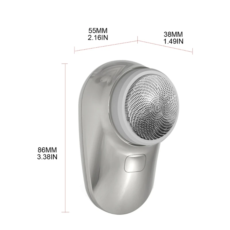 Mini afeitadora facial eléctrica M2EE para hombres, máquina de afeitar recargable para Barba, uso en seco y húmedo