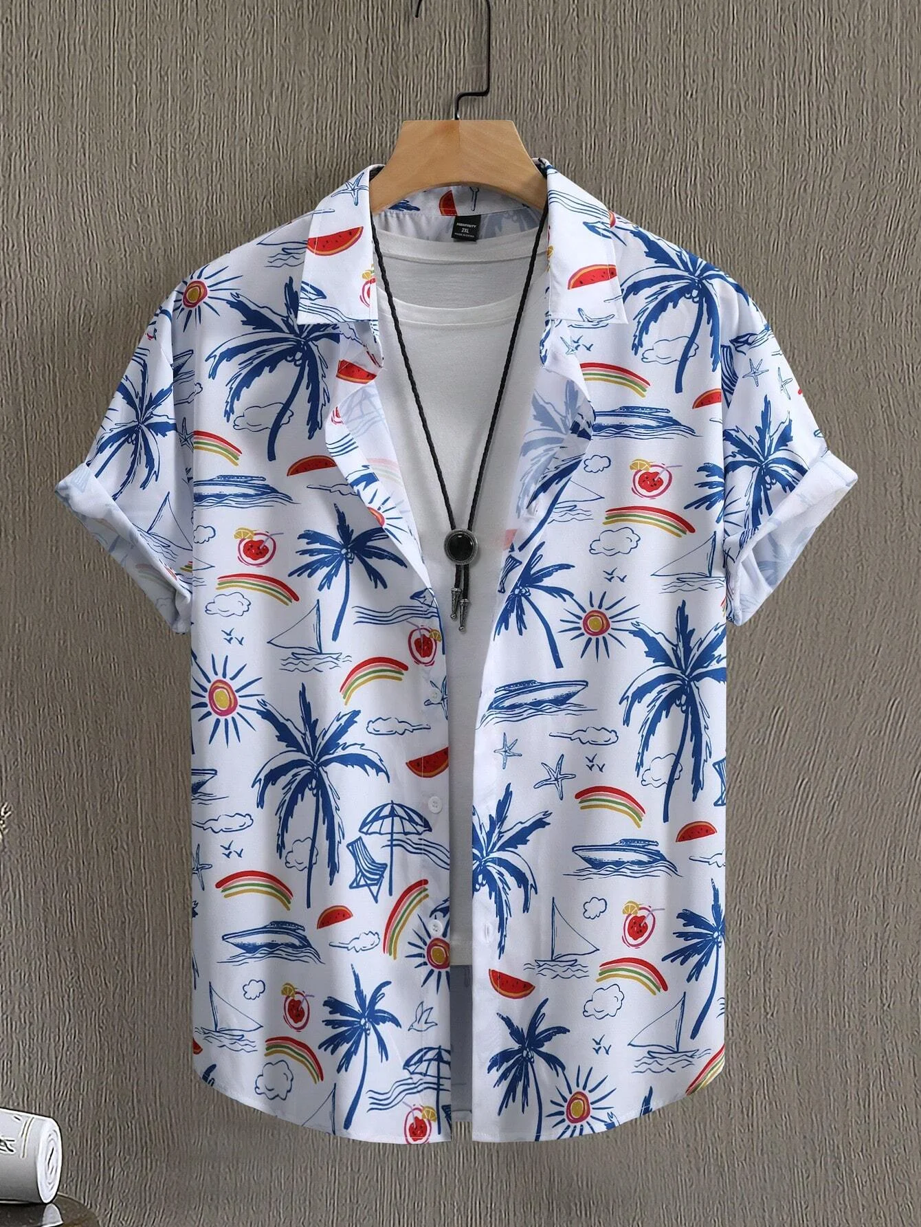 2024 summer Men\'s Shirt hawaiian shirts 3d Print Short Sleeve shirts Fashion High Quality Top Loose  Men Hawaii casual Clothing