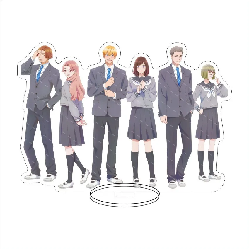 

Japan Anime A Star Brighter Than The Sun Acrylic Koki Kamishiro Sae Iwata Stand Figure Display Cosplay Charm Cartoon Model Plate