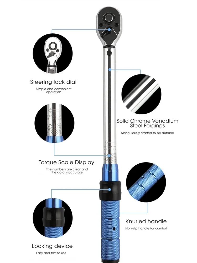 AliExpress KRIOCY 3/8 Bidirectional adjustable high precision torque wrench 5-60Nm & 10-60N.m Bicycle motorcycle car DIY hand tool