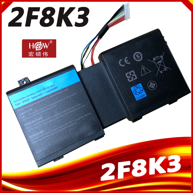 2F8K3 86wh 5800mAh Laptop Battery for DELL Alienware 17 18 M17X R5 M18X R1 0KJ2PX KJ2PX G33TT M18X R3 17 2F8K3 M17X R5 P18E