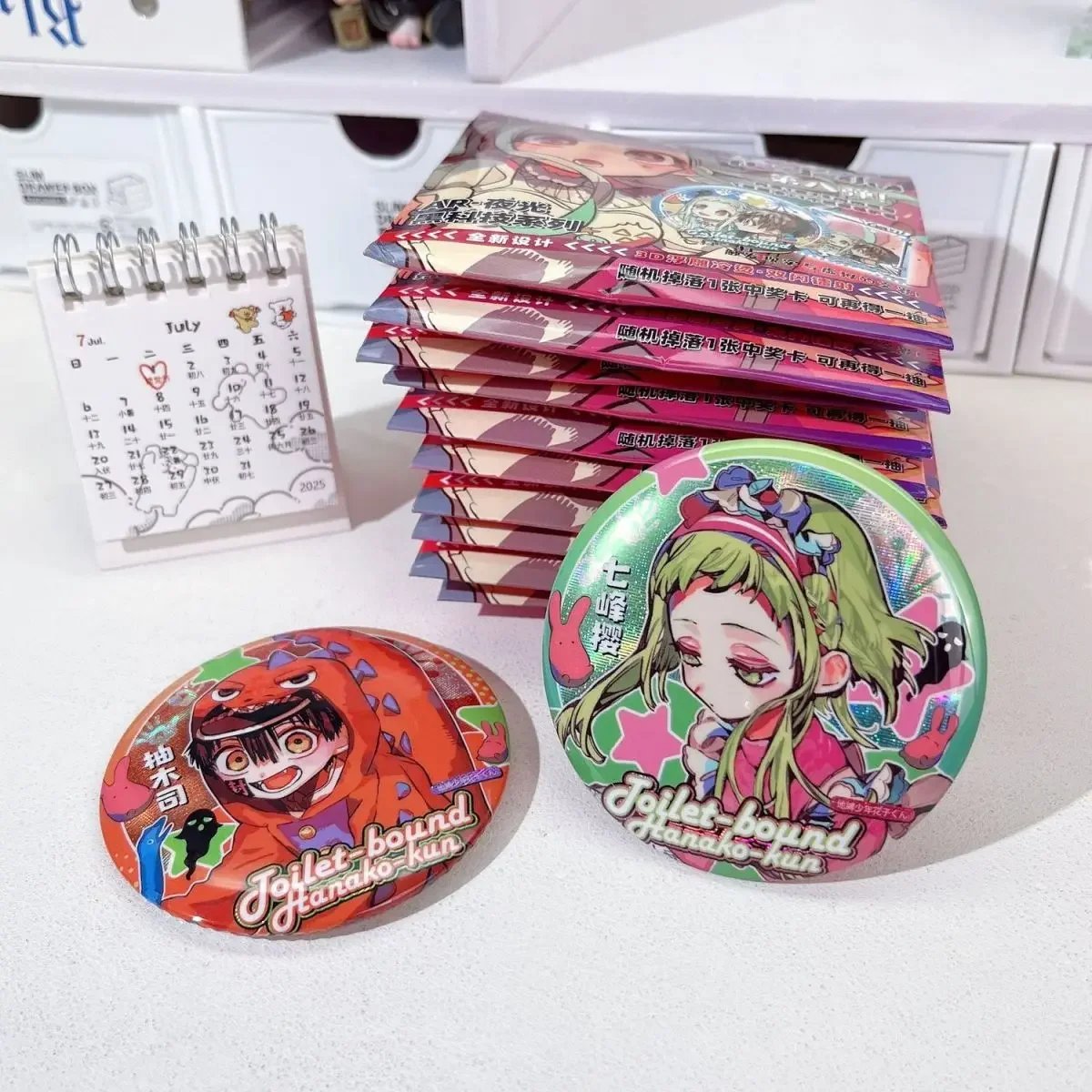 Jibaku Shounen Hanako-kun Leuchtende Laser-Anstecknadel Blind Box Anime Doppel-Flash-Pin Brosche Sammlerstück Merchandise Geschenk – Detail 11