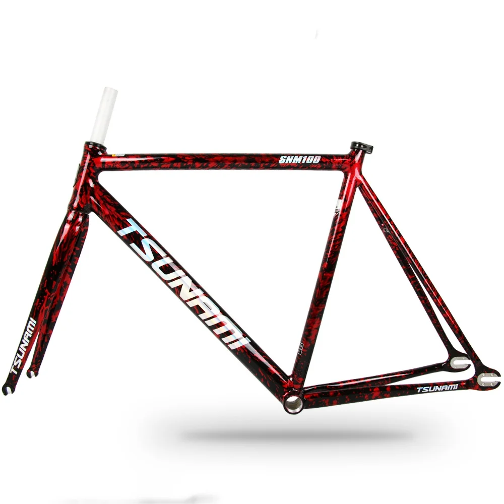 TSUNAMI 100 Bike Frame Track Bike Frameset Fixed Gearing Aluminum