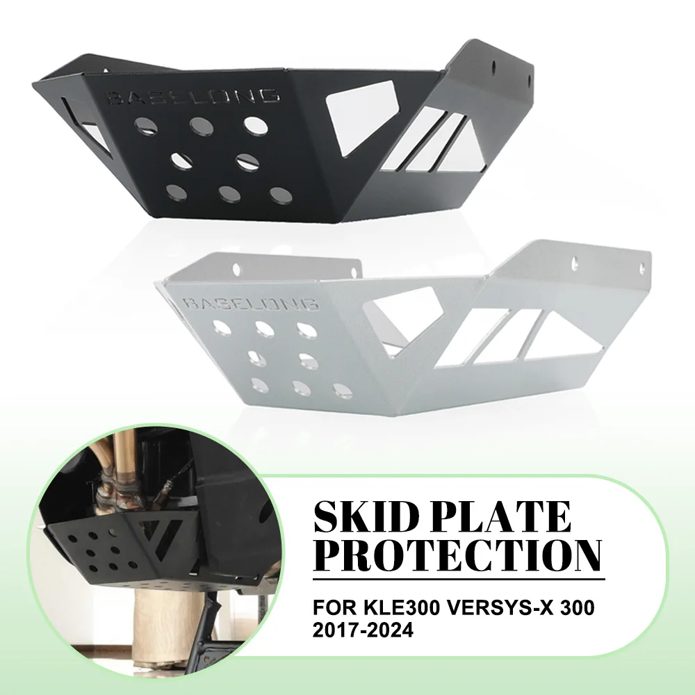 

For Kawasaki KLE300 Versys-X 300 2017-2024 Motorcycle Accessories Skid Plate Engine Guard Chassis Protection KLE300 VERSYS X300