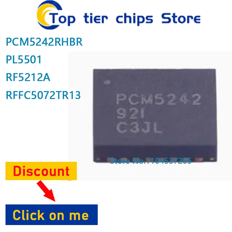 1PCS~10PCS/LOT  PCM5242RHBR PL5501 RF5212A RFFC5072TR13 QFN 100% NEW