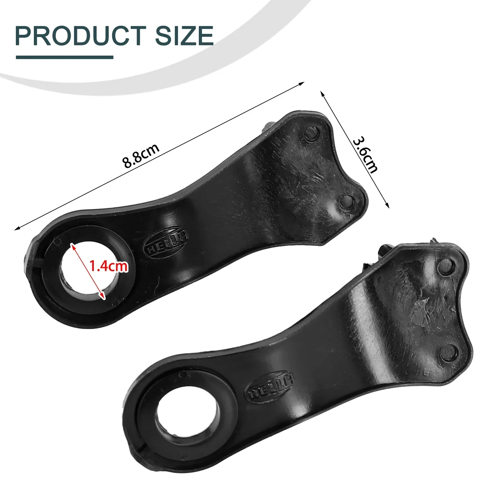 Kit de reparación de faros delanteros de coche, Clips de soporte, Clips de soporte de reparación de faros, lado derecho e izquierdo, alta confiabilidad, 2 uds.