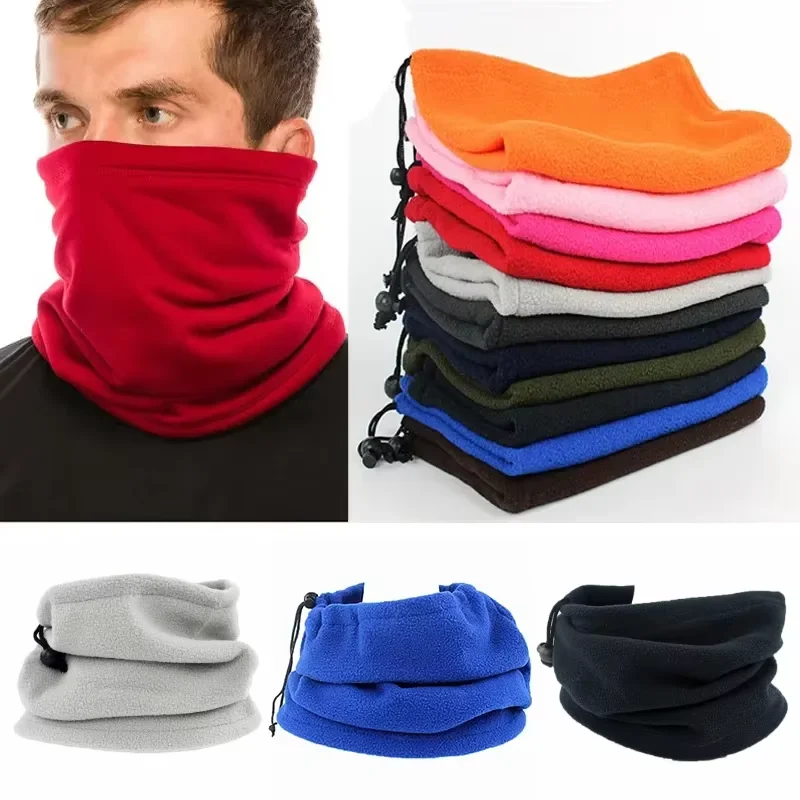 Polar Fleece Neck Tube Scarf Winter Ear Warmer Fishing Skating Running Sport Scarf Adjustable Neck Collar Neckerchief Cycling He