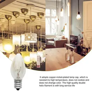 E12 Himalayan Nacht Glühbirne, Lichtlichter für Nachtlichter, Salzlampen, Badezimmerspiegellichter, 220 V, 10W 12 Hauptverkauf Luminaria Himalaya Salz - №7