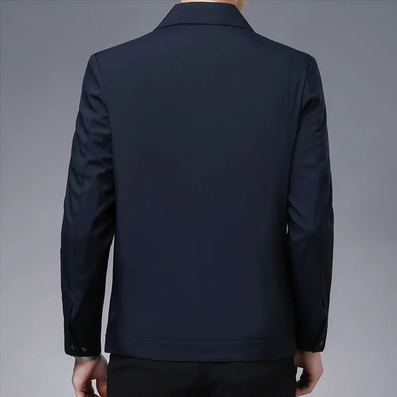 Neue Luxuriöse Klassische Herrenjacke, Blazer, Formelle Büroanzugjacke für Herren, Oberbekleidung, Frühlingsblazer, Herrenbekleidung, L-3XL – Detail 10