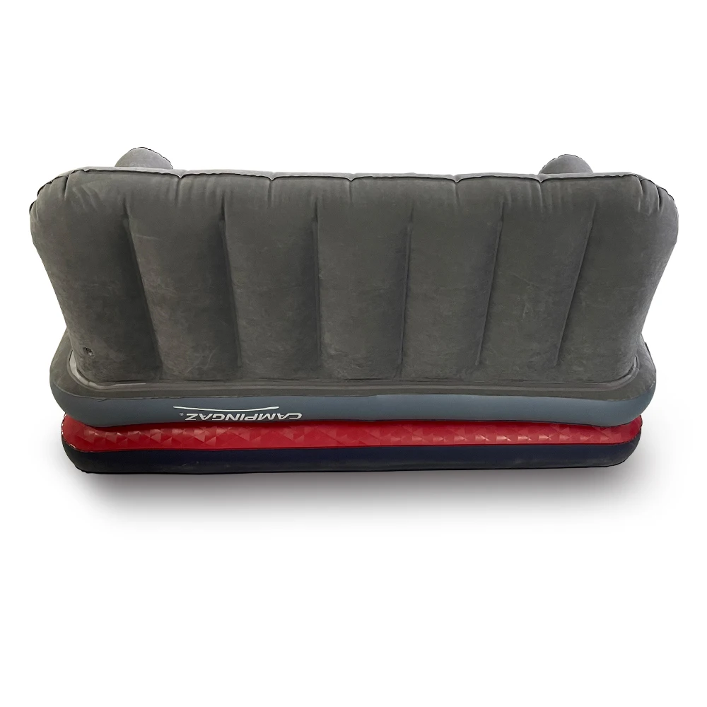 أريكة قابلة للنفخ، مرتبة هوائية متينة ومريحة، أريكة وسرير محمولة قابلة للنفخ مع مساند للذراعين #3