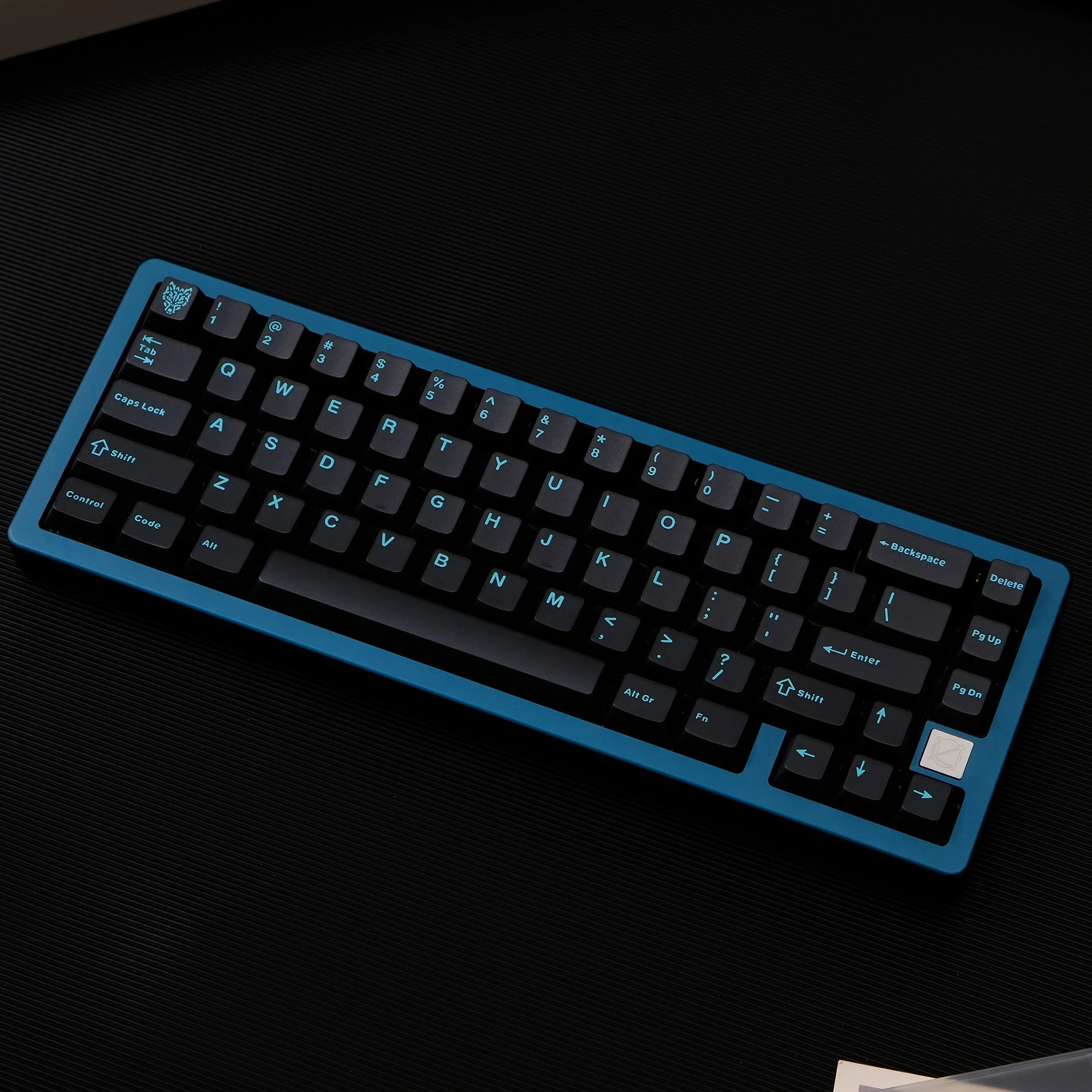 114 Keys Aifei GMK Clone Keycaps Blue ABS Double Shot Cherry Profile Translucent for 61 64 68 75 87 Mechanical Keyboard AULA F75