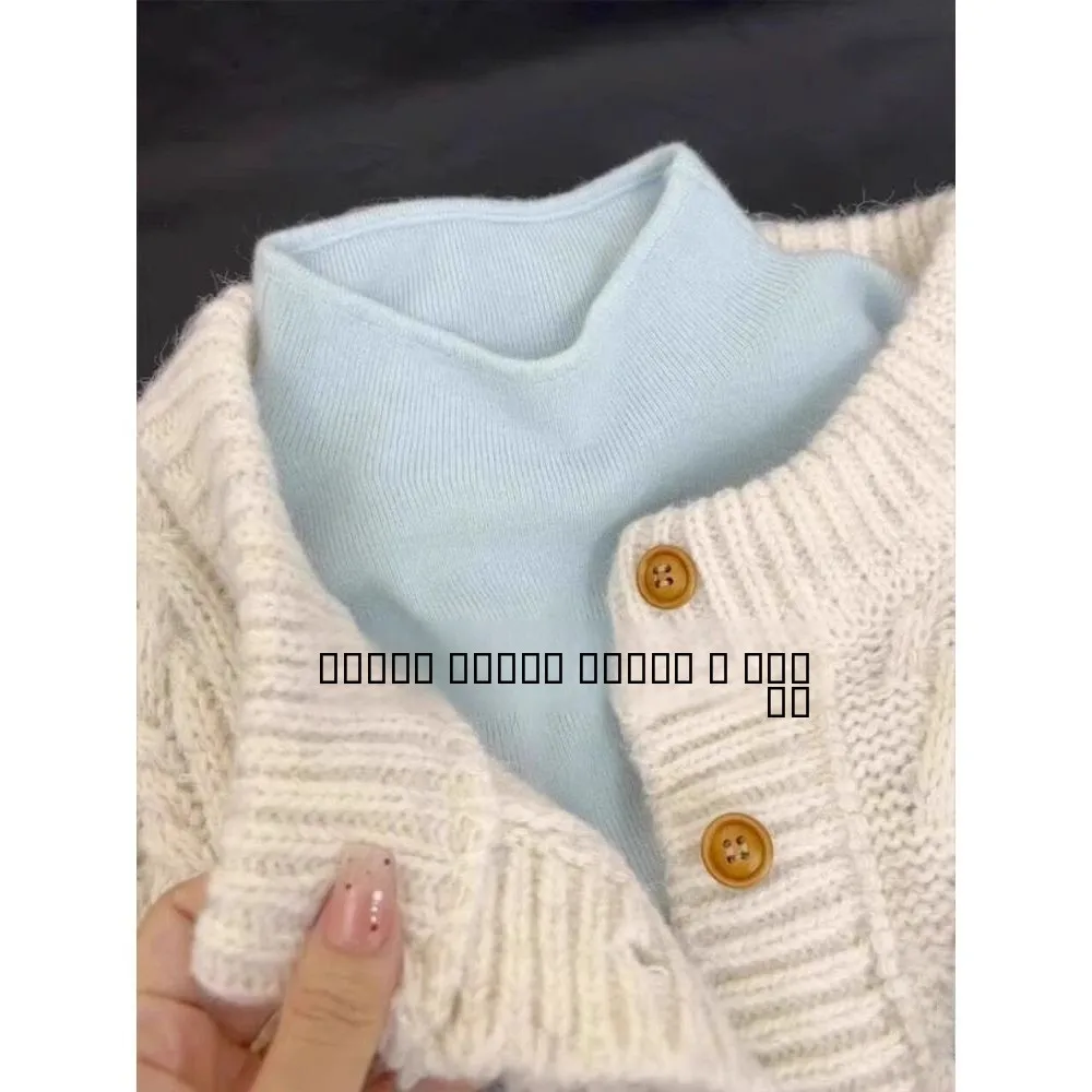 

Blue Fufu f High Ne Knitted Long Sve Base Layer irt Autumn Winter Slim Fit Basic Sle Knitted Top for Women