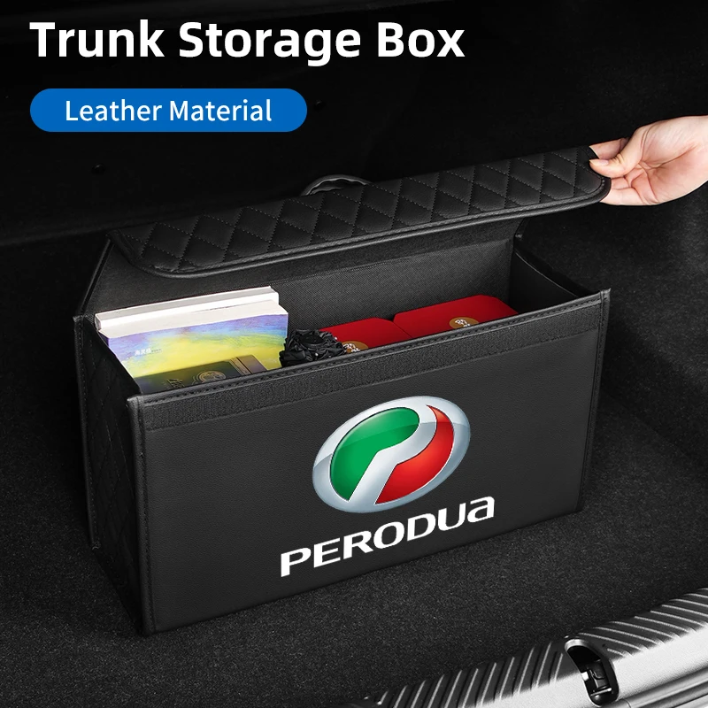 Car Trunk Storage Box Organizer Folding Stowing Tidying Container Bag Accessories  For Perodua Axia Bezza Myvi Alza Ativa Aruz