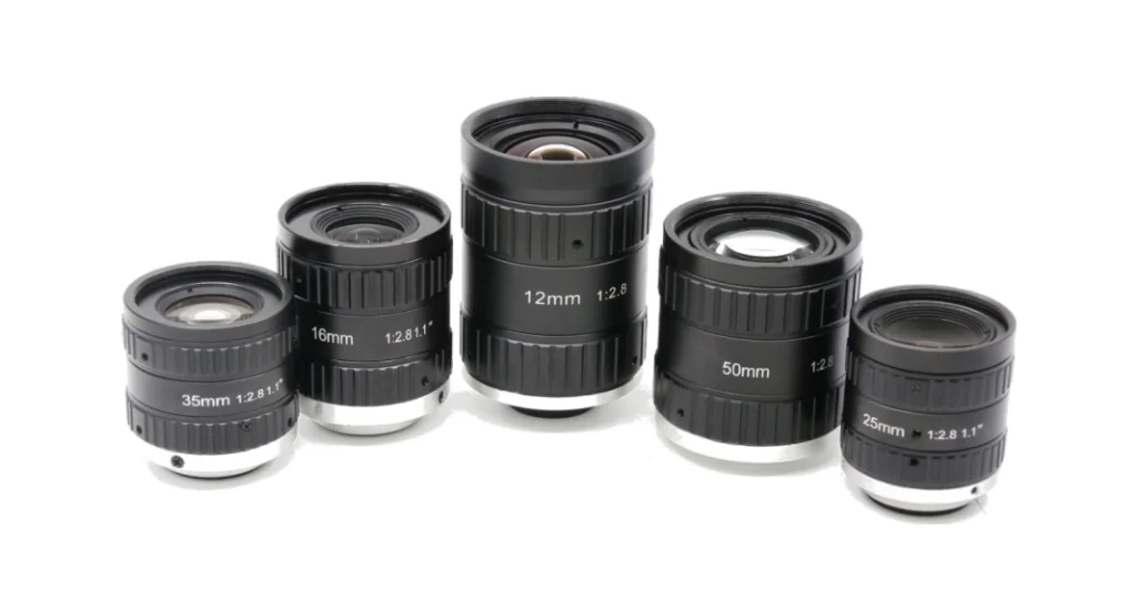 Lente de enfoque Manual FA Industrial de 16mm de longitud focal fija de 10MP 1 ''para detección de inspección de cámara de visión artificial