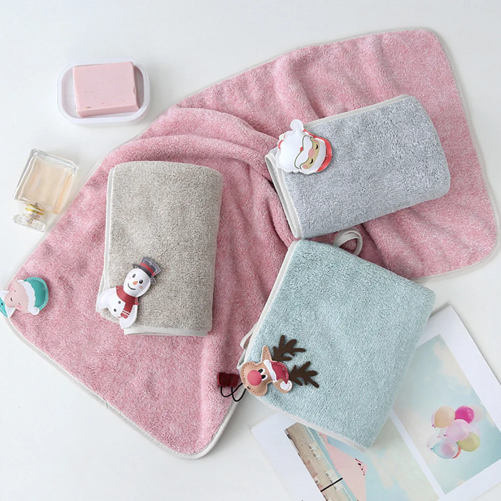 

1Pcs Decorative Christmas Water Absorption Towel Soft Xmas Face Washcloth Holiday Table Party Christmas Towel