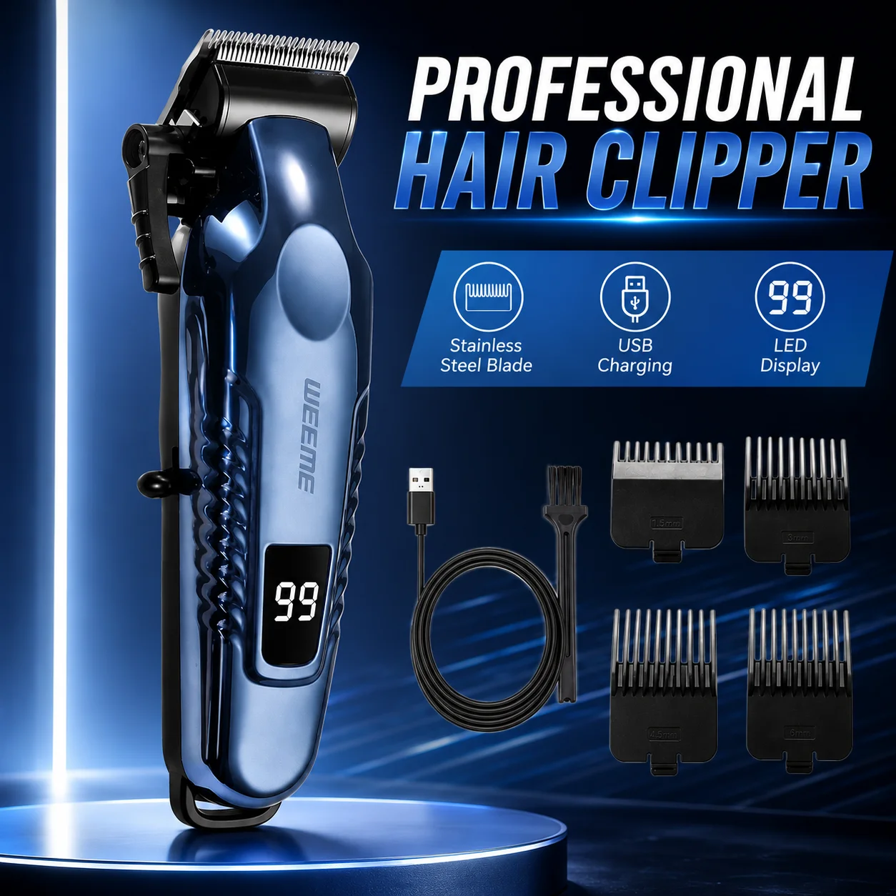 Men'S Grooming Scissors - Bezprzewodowa maszynka do strzyżenia włosów dla
