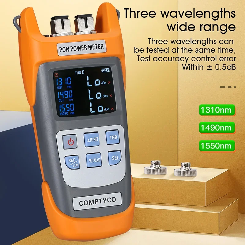 Handheld Fiber Optical Power Meter FTTX/ONT/OLT 1310/1490/1550nm High Precision High Quality OPM Power Meter