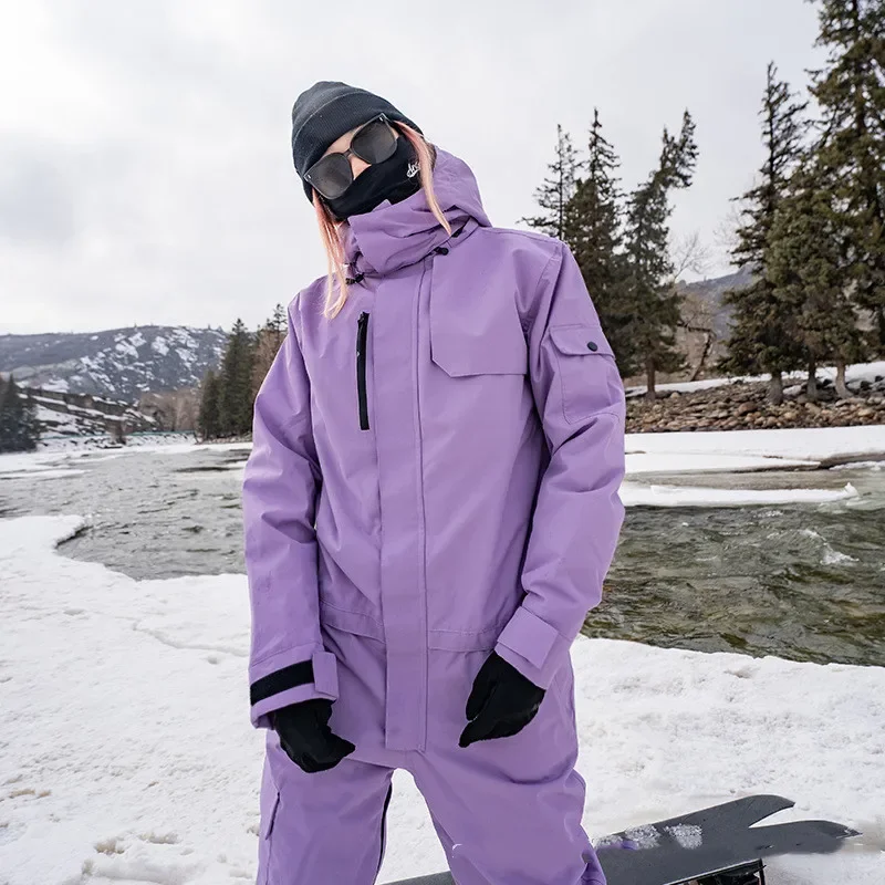 Women and Men's Ski and Snowboard Suit Waterproof and Breathable Winter Overall with Jacket and Pants Bag Included