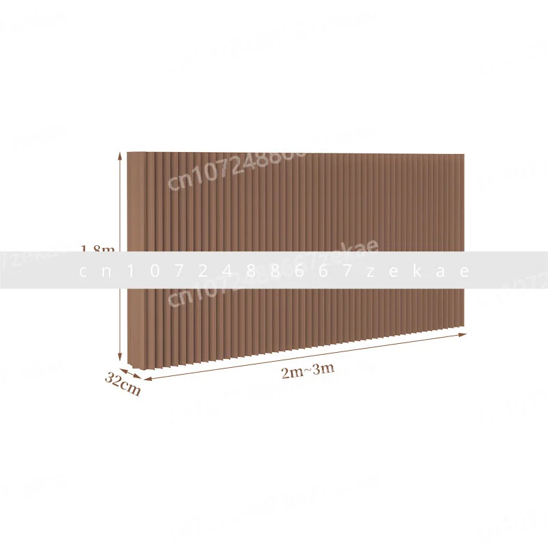 Screen partition, bedroom office self-installed non-punching retractable folding background wall baffle non-punching partition