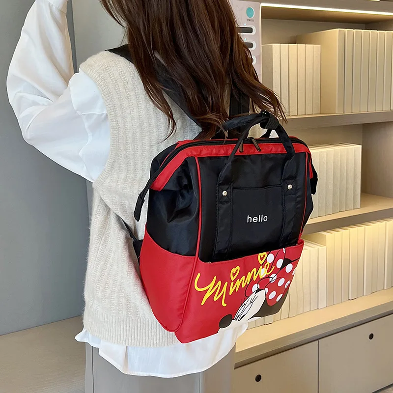 Disney Travel Diaper Bag For Mom Baby Mummy Backpack Nappy Bag Minnie Mickey Mouse Outdoor Handbag