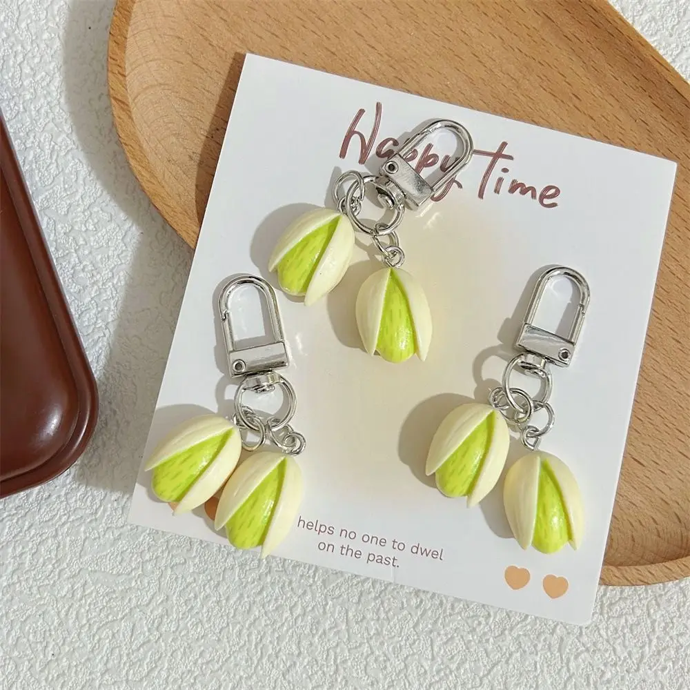 Bag Pendant Simulation Food Keychain Car Keychains Pistachio Food Series Pendant Charms Jewelry Accessories PVC Keychain Men