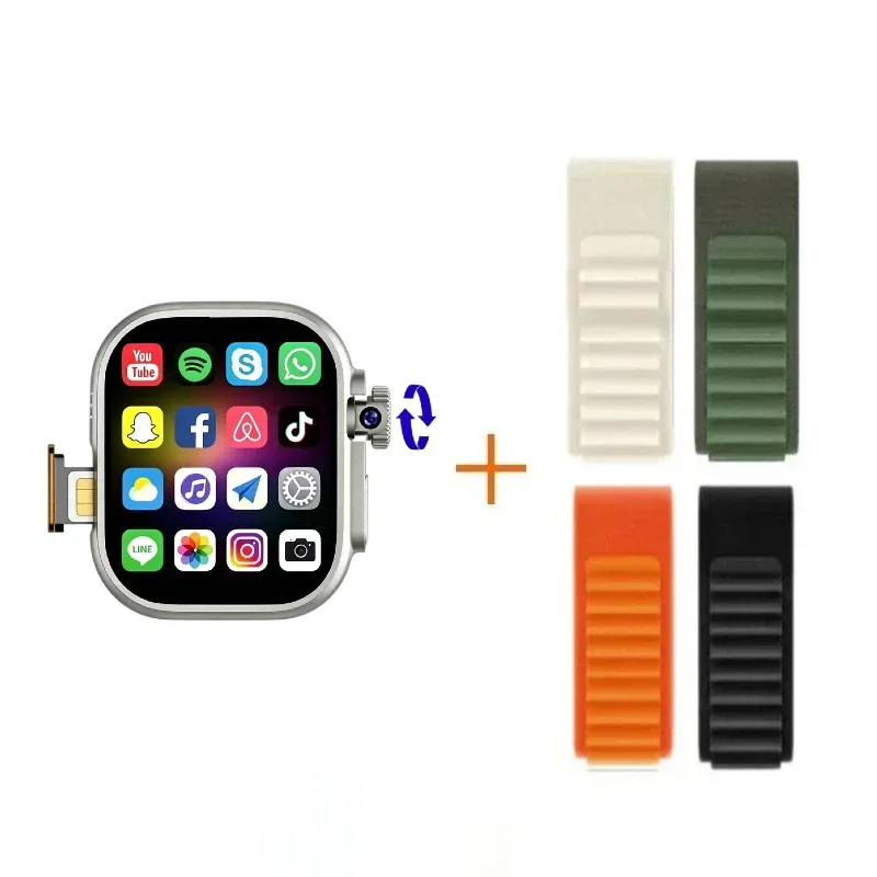 Network Smartwatch S10Ultra SIM Card Rotating Camera Android 9.0 Bluetooth GPS Positioning Play Store Global Version Smart Watch view 6