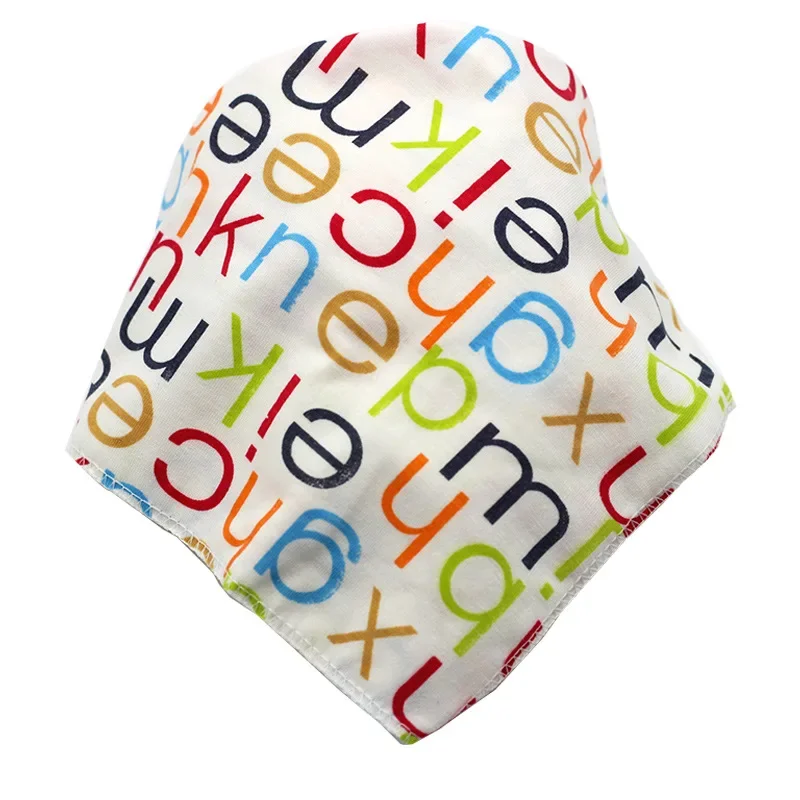 1Pc Cotton Bandana Bibs for Baby Children Boys Girls Bibs Newborn Cotton Saliva Towels Cartoon Infant Toddler Neck Scarf Stuff