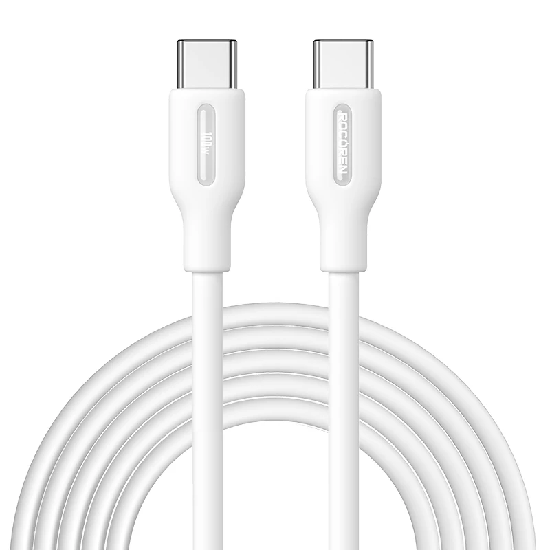 Rocoren pd 100w usb c bis typ c schnell ladegerät kabel typ c kabel schnell aufladen für iphone 15 samsung laptop macbook ipad