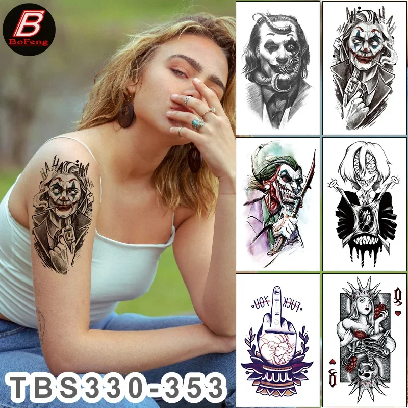 Pegatina de tatuaje de medio brazo de moda creativa, pegatinas de tótem temporal impermeables, arte corporal, tatuaje falso, flor, pegatina de tatuaje de medio brazo