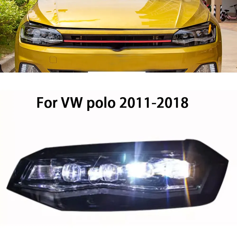 Car Headlights For Volkswagen VW POLO 2019-2022 LED Auto Headlamp Assembly Upgrade High Configure Projector Lens Accessories Kit