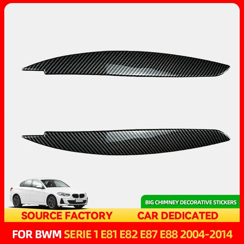 bmw-1シリーズ-e81-e82-e87-e88-2004-20用-ホット2個セット-1シリーズ-e81-車用ヘッドライトランプ-アイブロウカバー-トリムステッカー-シートクッション