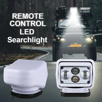 1 pz 50W 60W Faro marino Faretto LED 12/24V Faretto wireless per fuoristrada Barca Camion Yacht Trattore Controlli wireless 10 best sales faro di ricerca per barche - №1