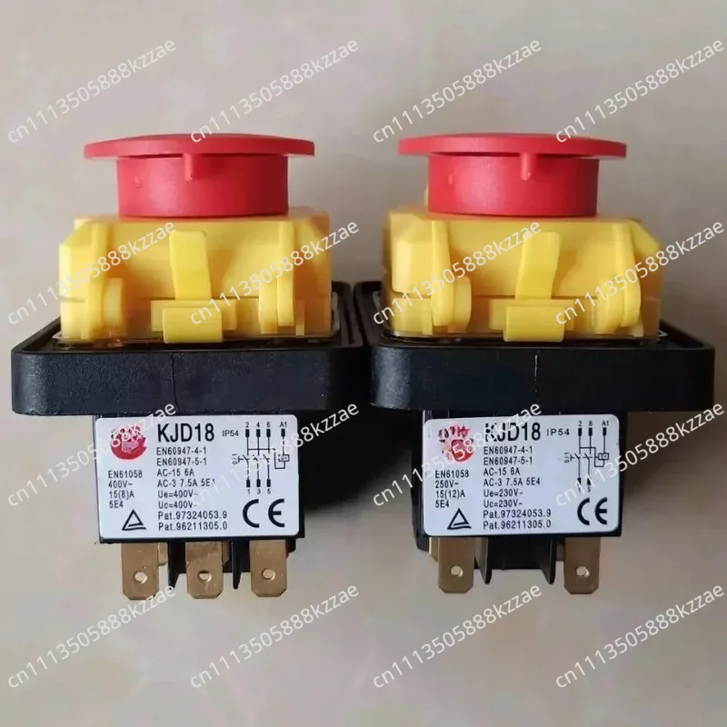 For  KEDU KJD18 7 Pins  Waterproof Electromagnetic Push Button Switch Emergency Stop Switches for Vessel Boat Grinding Machine