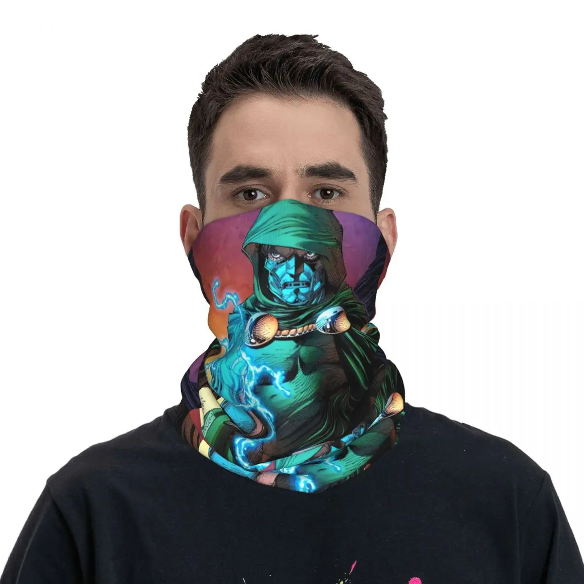 Flashy Scarf Neckerchief Neck Face Mask Polyester