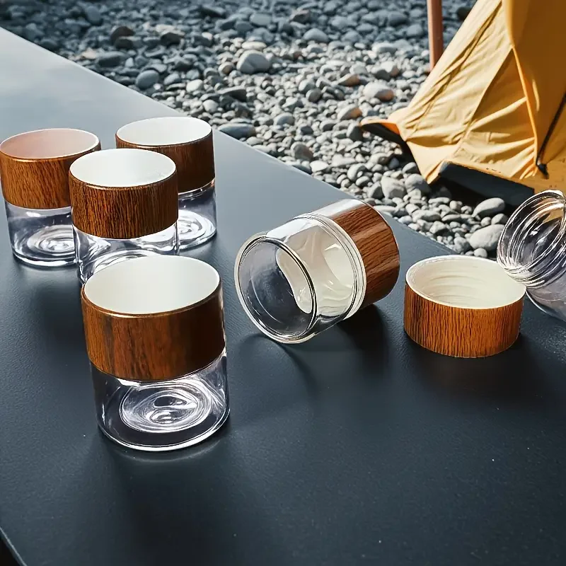 20 Stück 10/20/30ml Mini-Glasbehälter mit Verschluss, Lebensmittelqualität, Kaffeepulver-Spenderflasche, tragbare Aufbewahrungsflaschen für Tee- und Kaffeebohnen, leere Flaschen – Detail 4