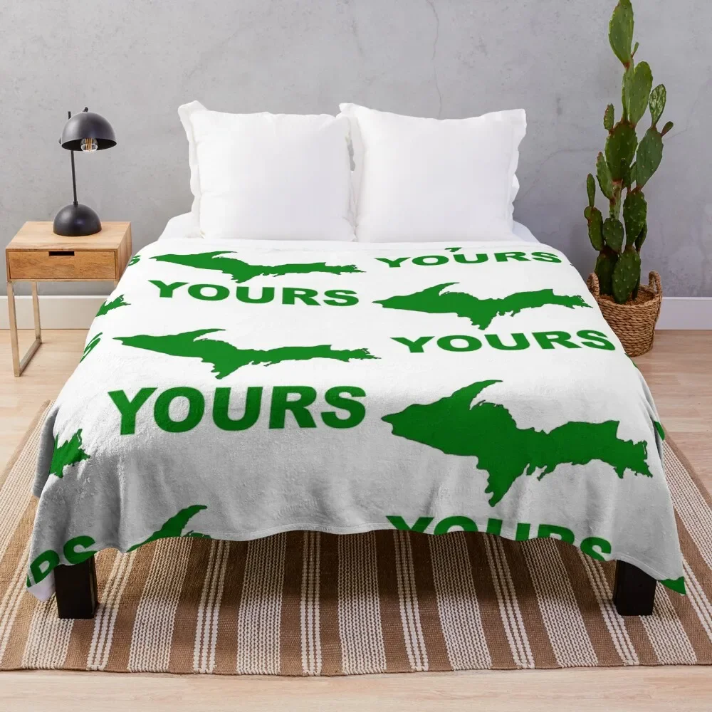 Upper Peninsula Michigan UP Yours Throw Blanket Soft Beds cosplay anime Blankets