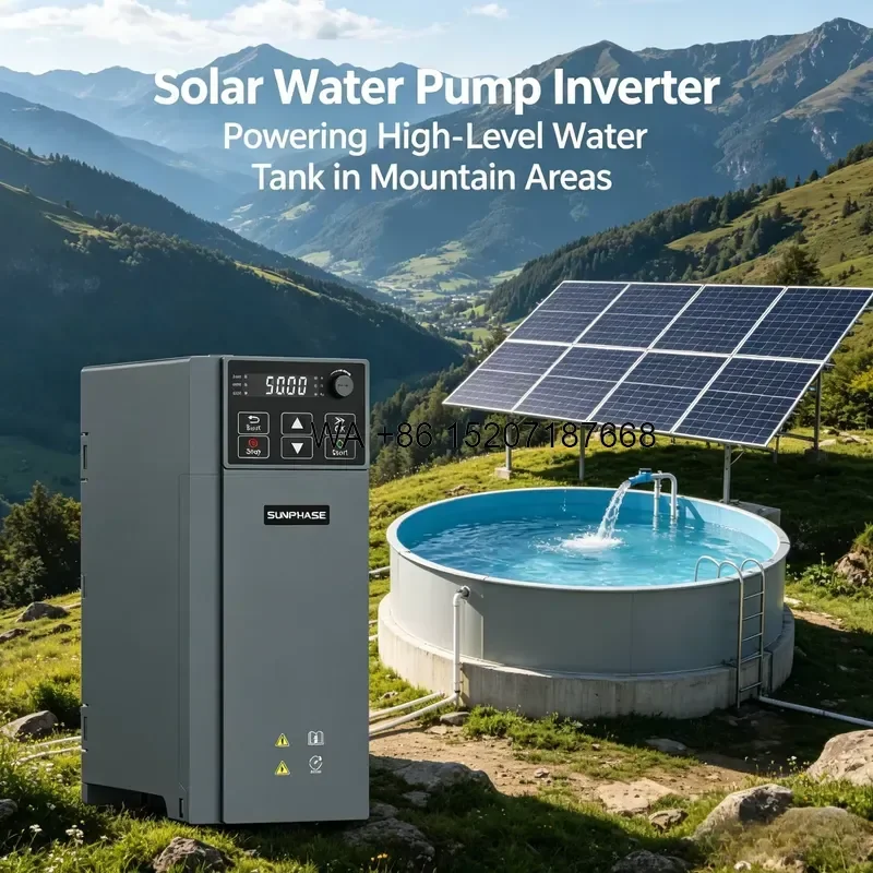 Wmwmnu for Sunphase Single Phase 220V 0.4kW Hybrid Input Solar Pump Controller DC to AC MPPT Solar Water Pump Inverter for