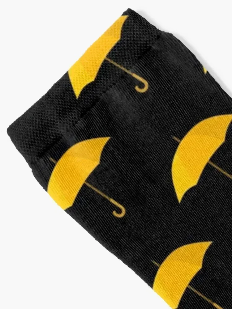 yellow umbrella funny how sometimes you just find things HIMYM Socks gym anti slip football golf kids Ladies Socks Men's