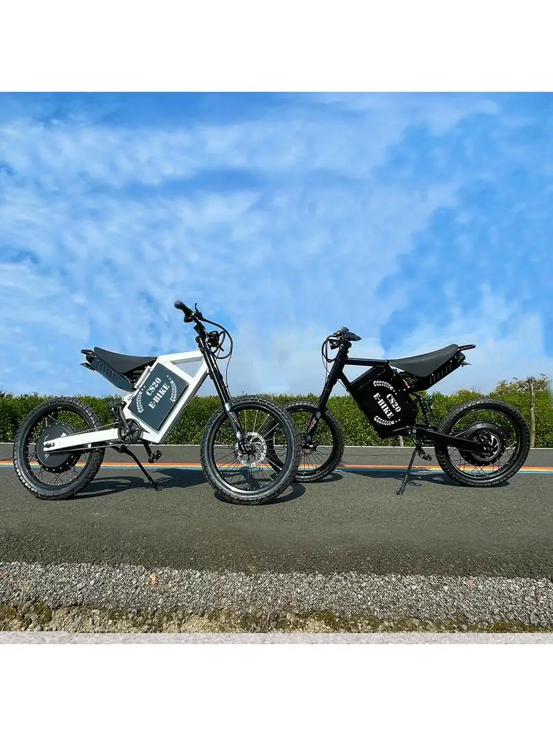 AliExpress NONE CS20 15000W High Speed Enduro Electric Bike 19 Inch Pedal Stealth Bomber Mountain EBike 72v Fat Tire 19 Inch Pedal Stealth