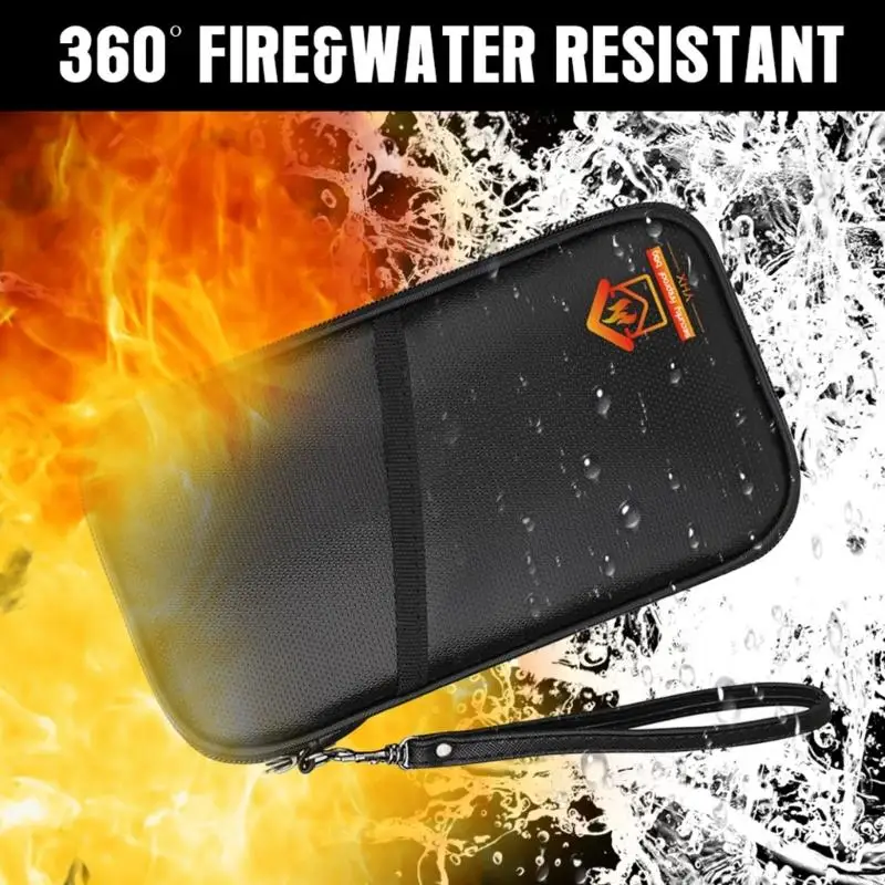 c90cダブルジッパードキュメントバッグ耐火文書フォルダー垂直ドキュメントバッグ耐水性ファイルフォルダー用