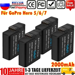 カメラバッテリー,2000mAh,goproヒーロー5 6 7 ahdbt 501 701 801用,カメラバッテリー