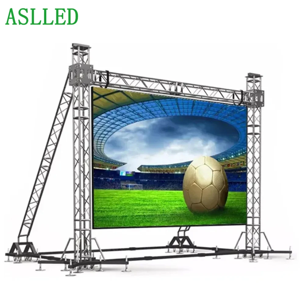 P3.91 Outdoor Stage Background LED Video Wall Full Color Splicing HD Rental LED Display Screen